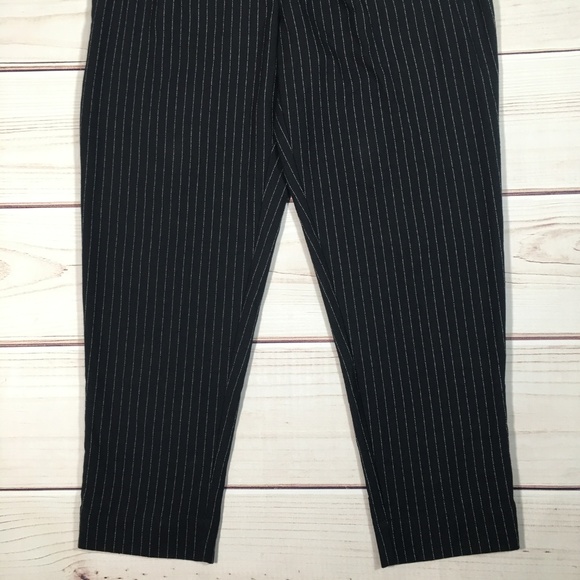 ANTHROPOLOGIE Bow Waist Pinstripe Pants Size 2 - Picture 4 of 7